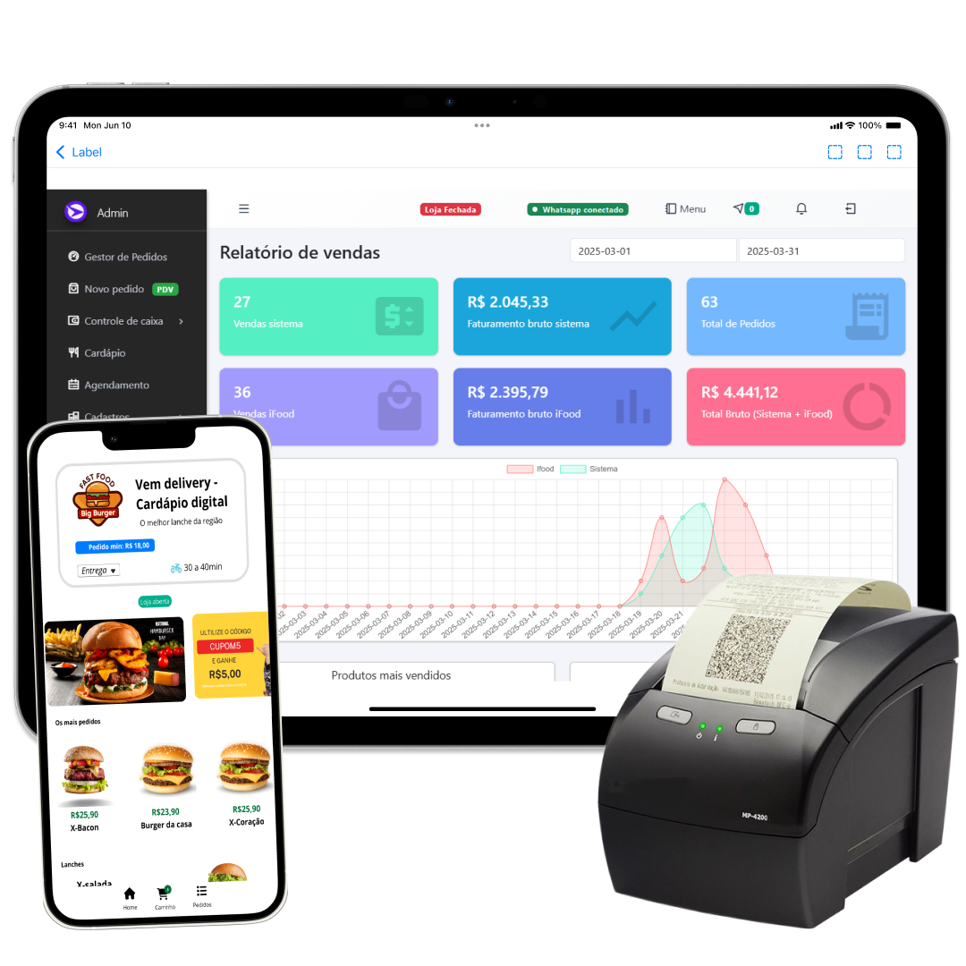 App Vem Delivery no celular
