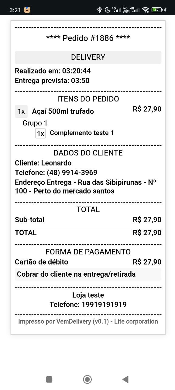 Sistema de impressão automática